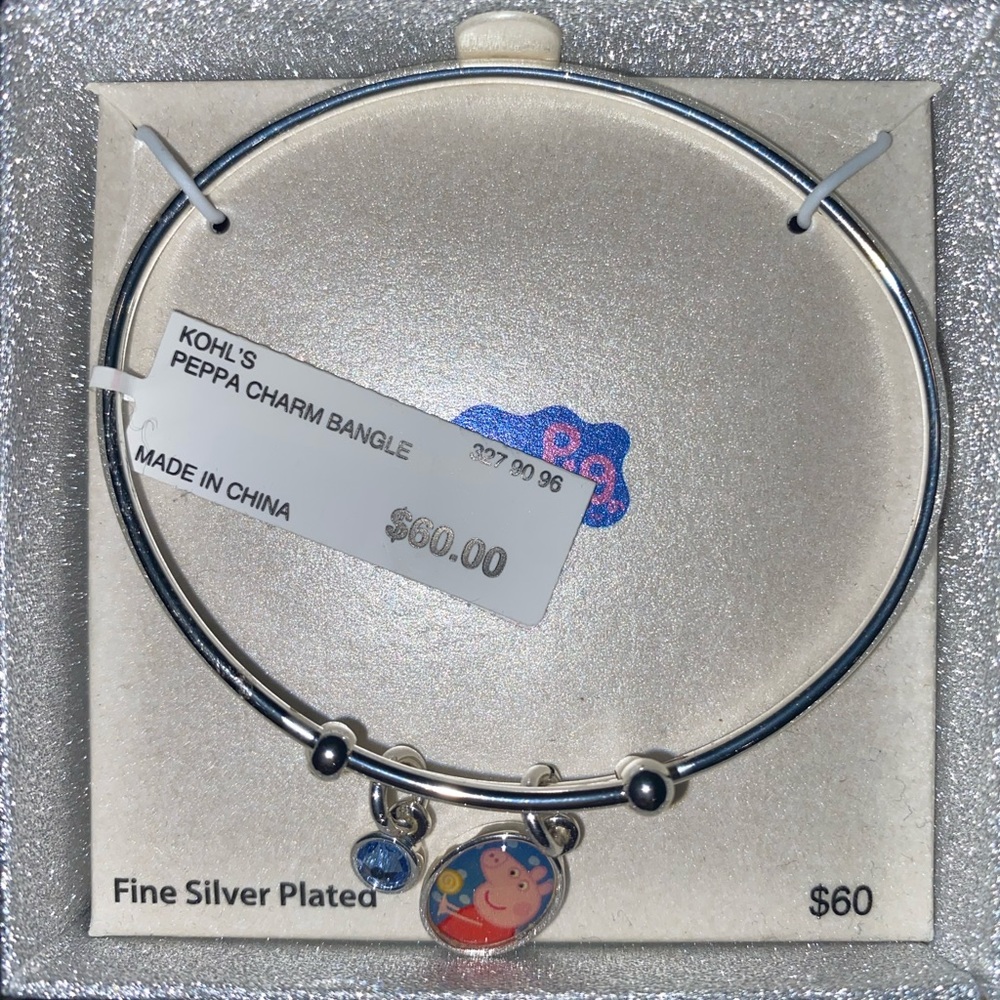 Peppa 🐽 Pig Fine Silver Plated Bracelet